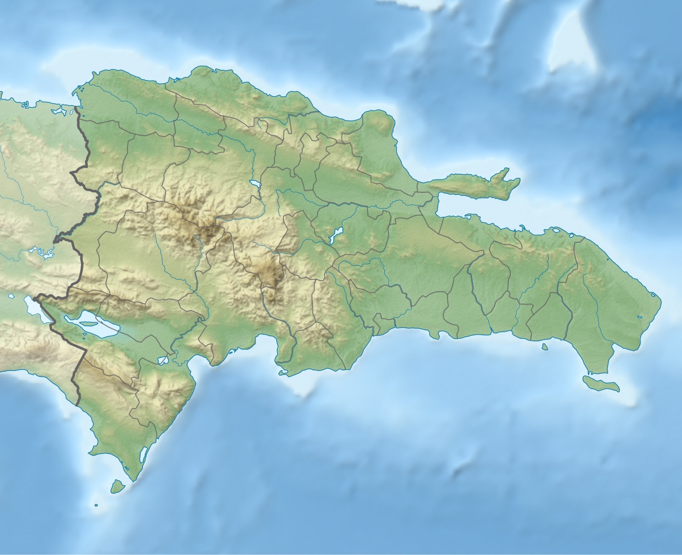Republique Dominicaine Topographique 