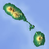 Saint Kitts and Nevis – topographic