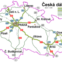 Tchéquie – routes principales