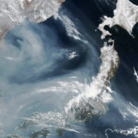 Sea of Japan – pollution cloud