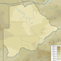 Botswana – topographique