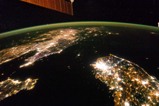 Corée du Nord - lumières de la nuit