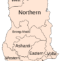 Ghana – régions administratives