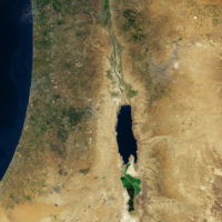 Mer Morte, Jordanie-Palestine-Israël