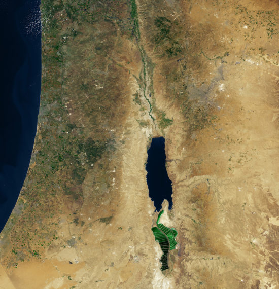 Mer Morte, Jordanie-Palestine-Israël