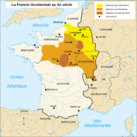 France – Francie occidentale au Xe siècle