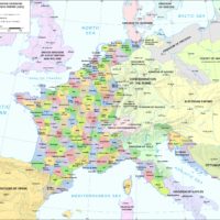 France – divisions administratives du 1er Empire (1812)