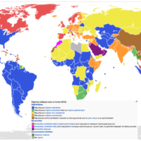 Monde – Régimes politiques et formes de gouvernement (2016)