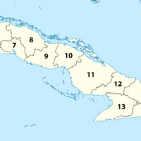 Cuba – administrative (provinces)