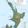 New Zealand -North Island: topographic