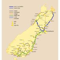 New Zealand – South Island: trains