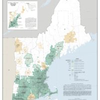 États-Unis – Nouvelle-Angleterre : aires métropolitaines (2015)