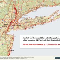 New York – États-Unis : Montée des eaux