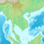 Indochina – topographic