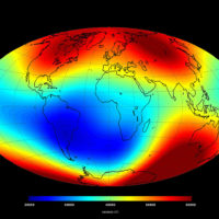 World – Earth’s magnetic field (June 2014)