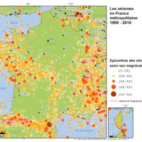 France – seismicity (1980-2010)
