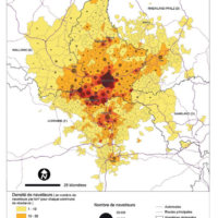 Luxembourg – density of commuters