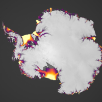 Antarctica – Glaciers: velocity (2015)