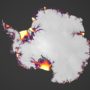Antarctica – Glaciers: velocity (2015)