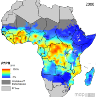 Africa – Malaria (prevalence 2000)