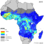 Africa – Malaria (prevalence 2015)