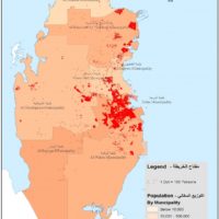 Qatar – population distribution (2015)
