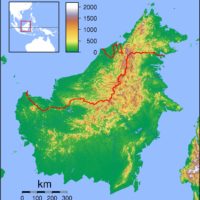 Borneo – topographic