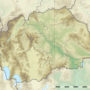 North Macedonia – topographic