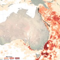 Australia – Thermal stress of the Great Barrier Reef (February 2017)
