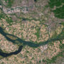 Rotterdam, mouth of the Rhine – satellite