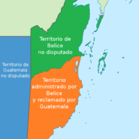 Belize – territories disputed by Guatemala