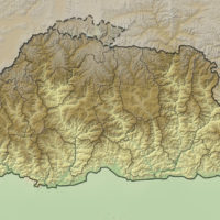 Bhutan – topographic