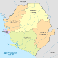 Sierra Leone – provinces
