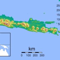 Indonesia – Java: topographic