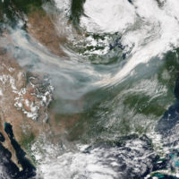 Canada – United States: smoke from forest fires (4 September 2017)