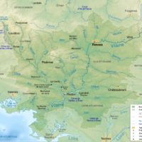 France – Vilaine River: topographic