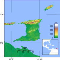 Trinidad and Tobago – topographic