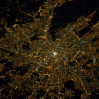 Russia – Moscow by night (satellite)