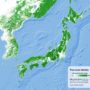 Japan – Korea: Tree cover density