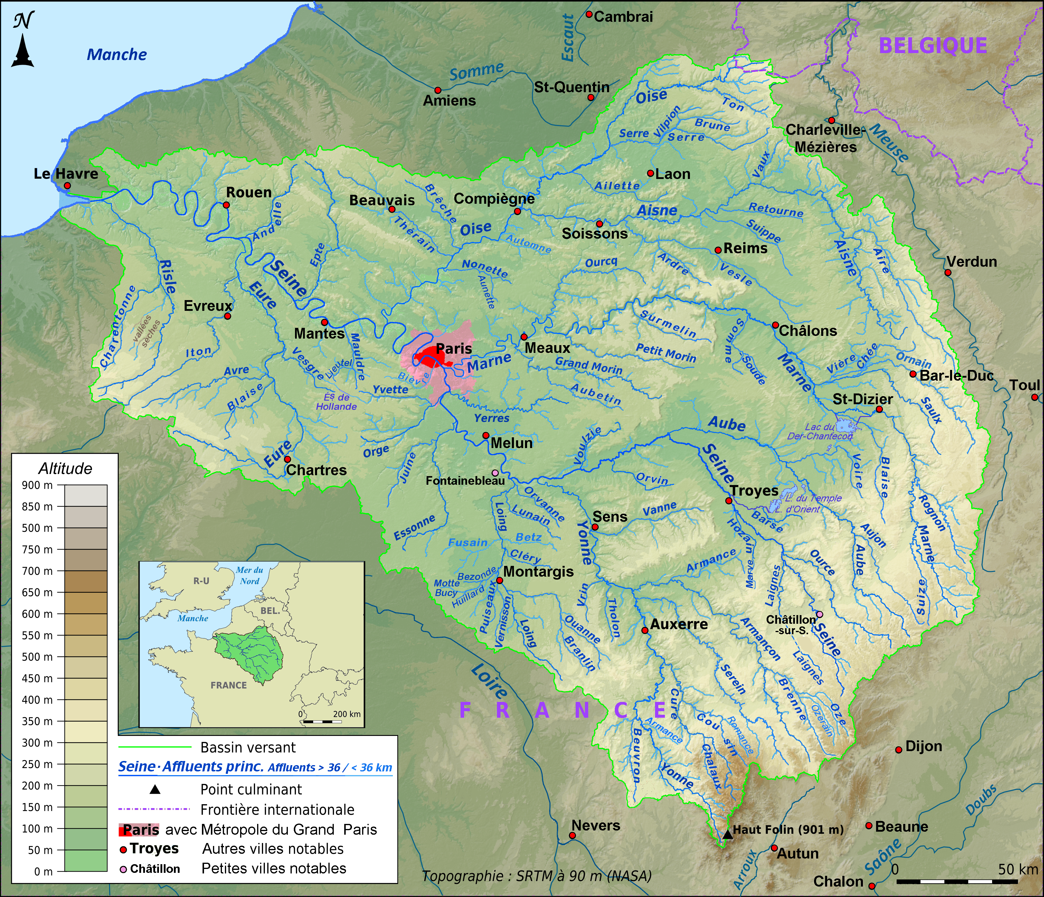 Seine River Map