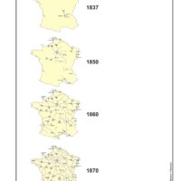 France – railway: 19th century development (1837-1870)