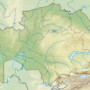 Kazakhstan – topographic