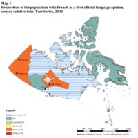 Canada – territories: french language (2016)