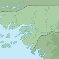 Guinea-Bissau – topographic