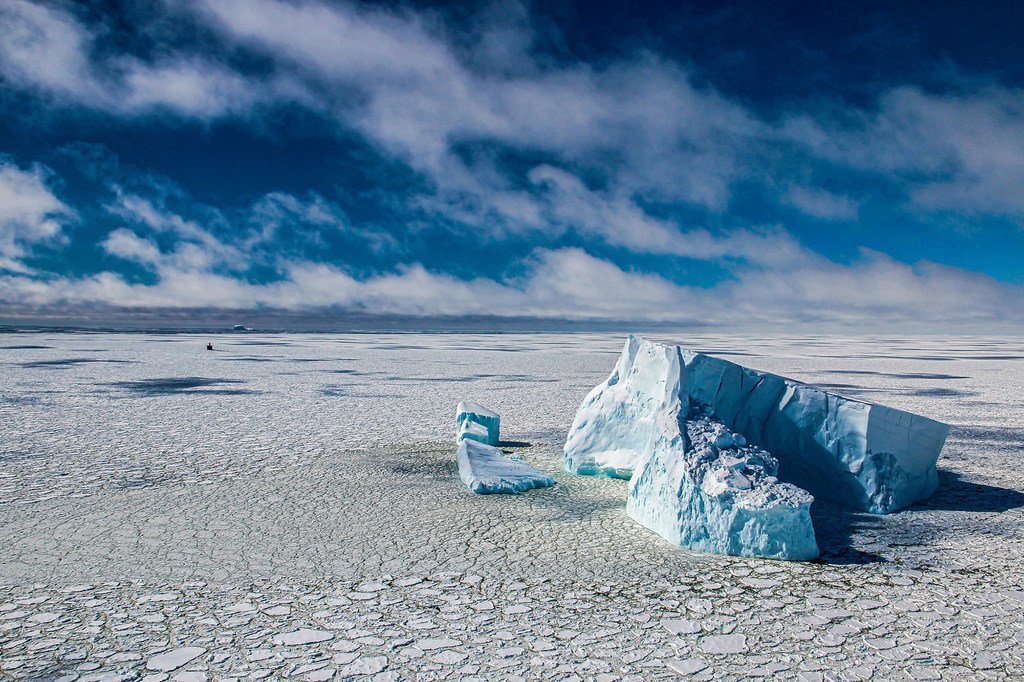 Icebergs in Antarctic