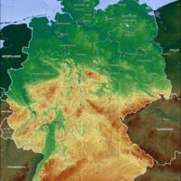 Germany – topographic