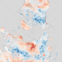 Arctique – températures moyennes (été 2016)