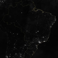 Brésil – lumières de la nuit