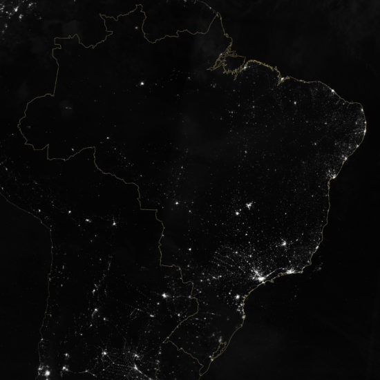 Brésil - lumières de la nuit