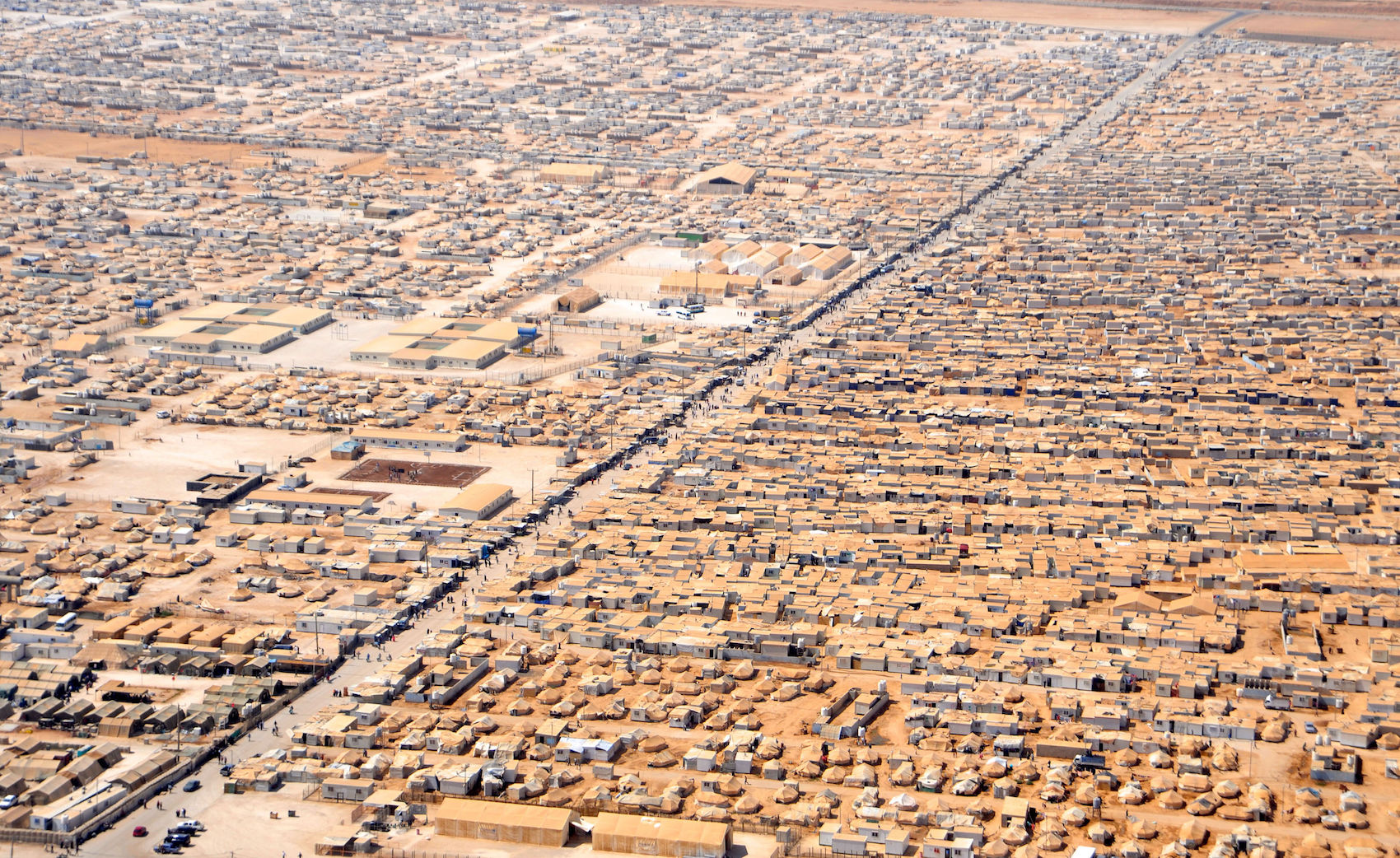 Camp de réfugiés syriens à Za'atri, Jordanie
